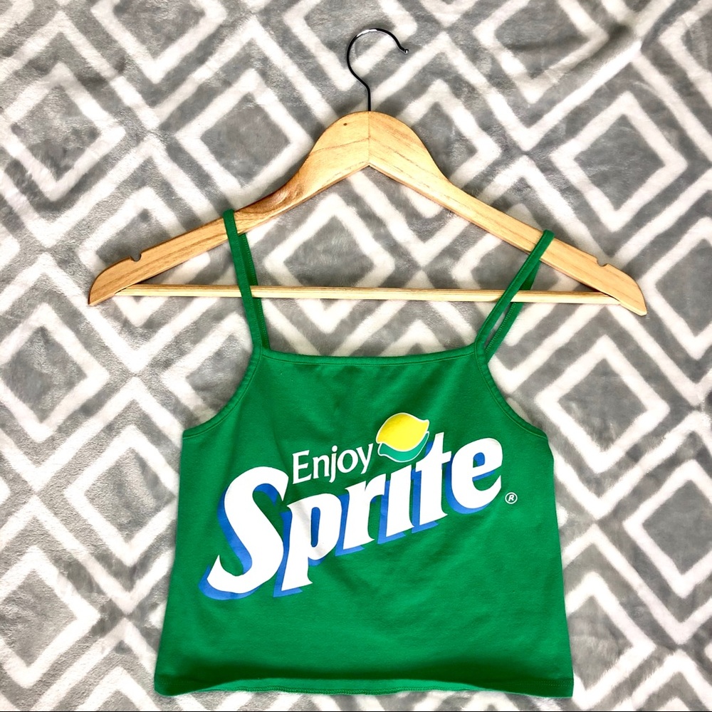 🚫SOLD🚫 AUTHENTIC Sprite crop top in Green